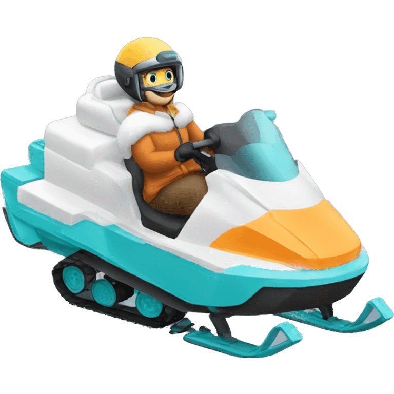 Snow mobile emoji