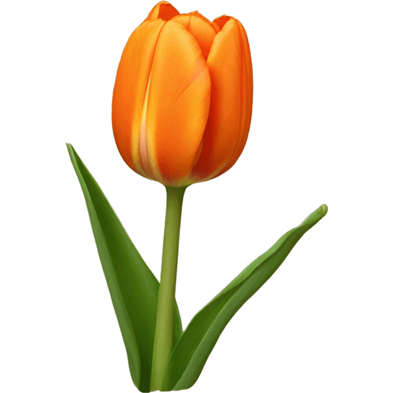 Orange tulip  emoji