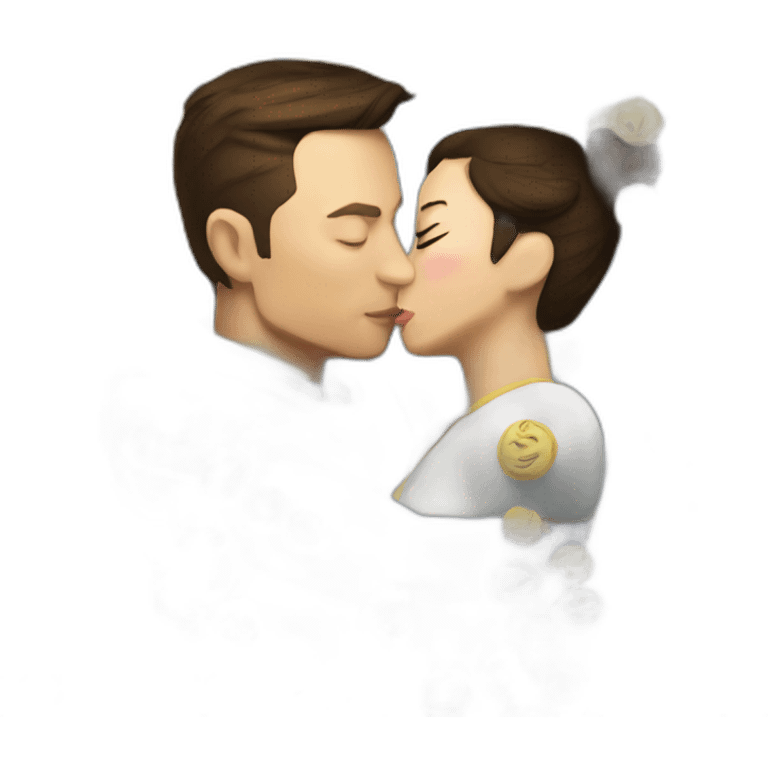 Chun li kissing Elon musk emoji