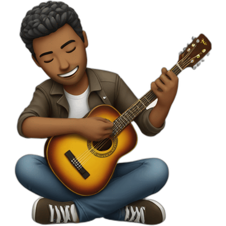 Hombre tocando guitarra  emoji