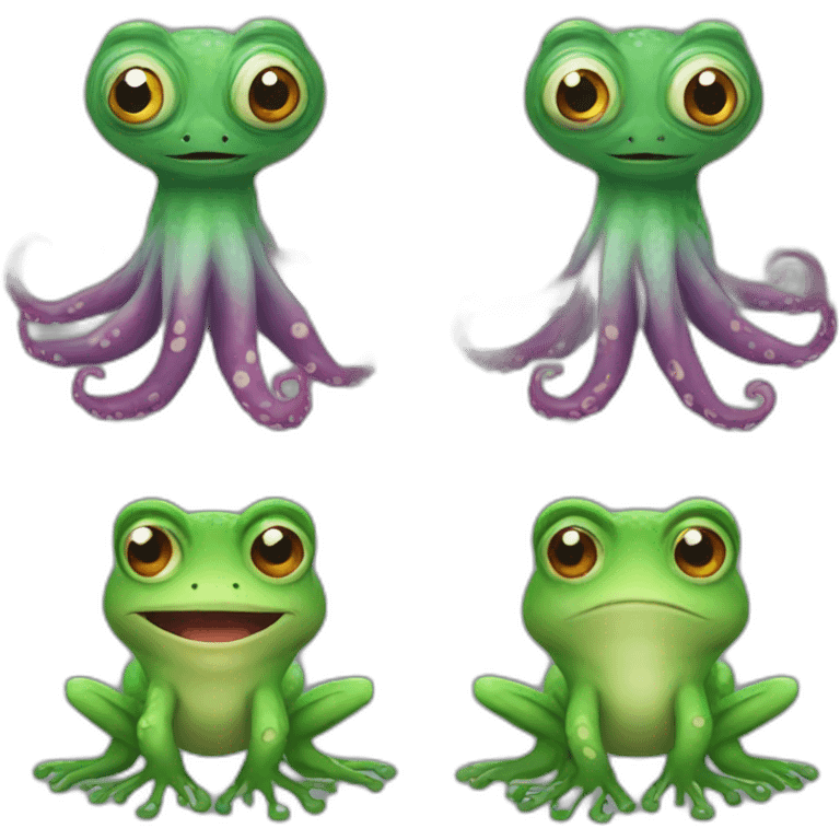 frog octopus Chimera emoji