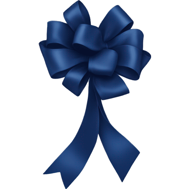 Navy blue bow  emoji