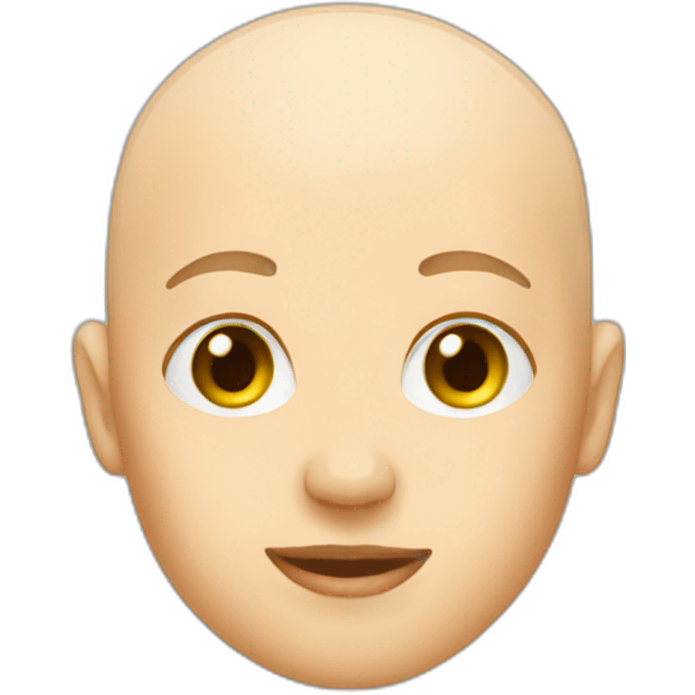 bald amber emoji