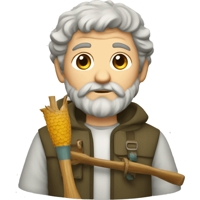 Saint peter the fisherman emoji