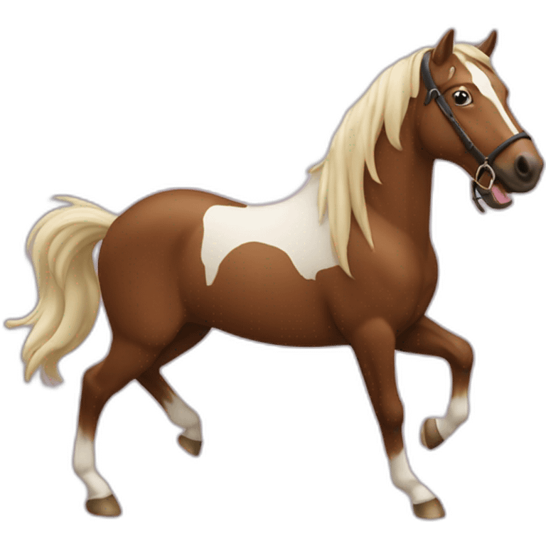 Cheval qui saute emoji