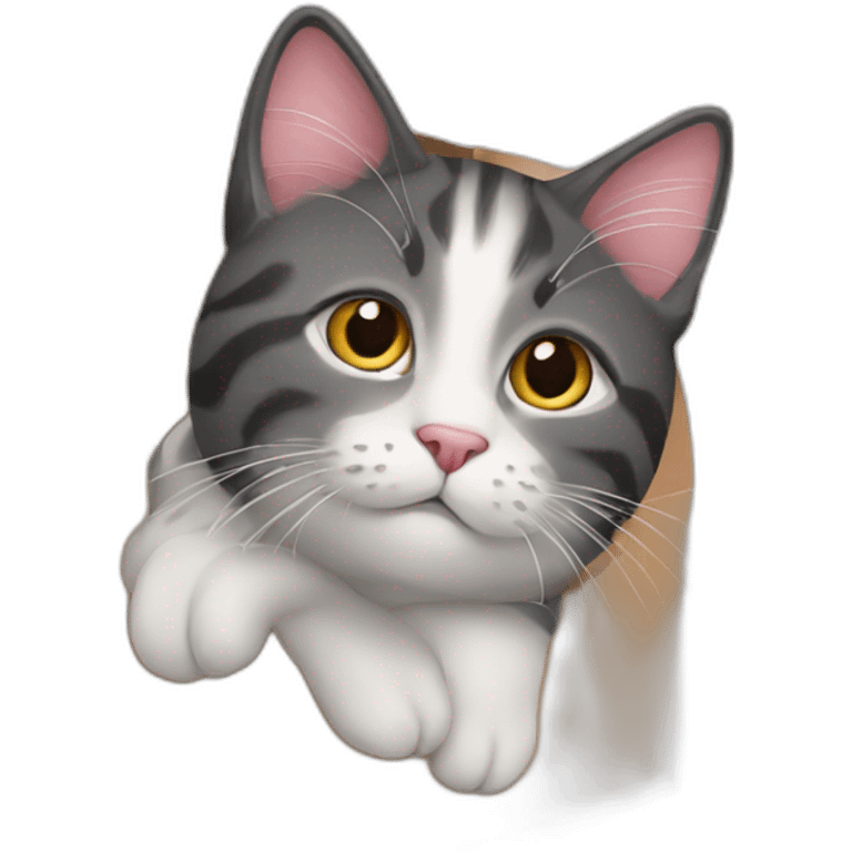 cat from gift box emoji