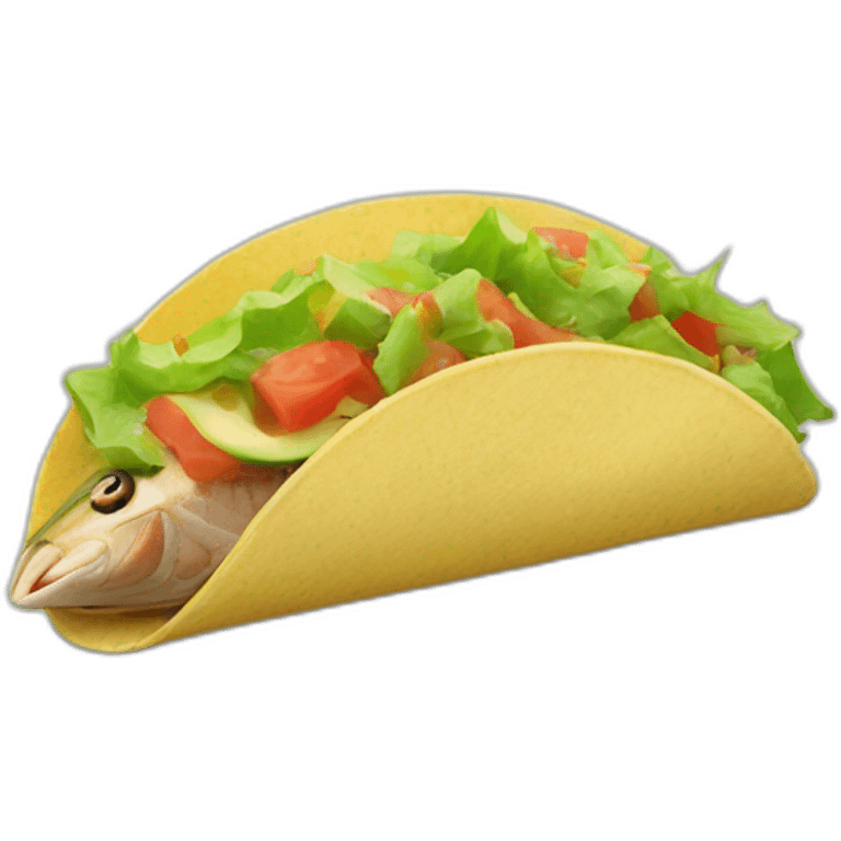 Tuna taco emoji