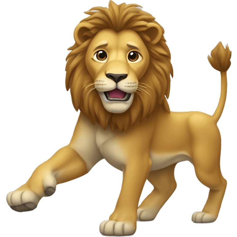 Un lion qui travaille emoji