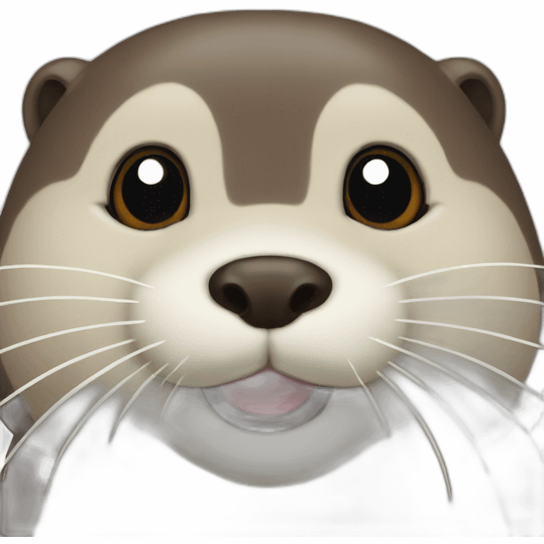 Otter happy emoji