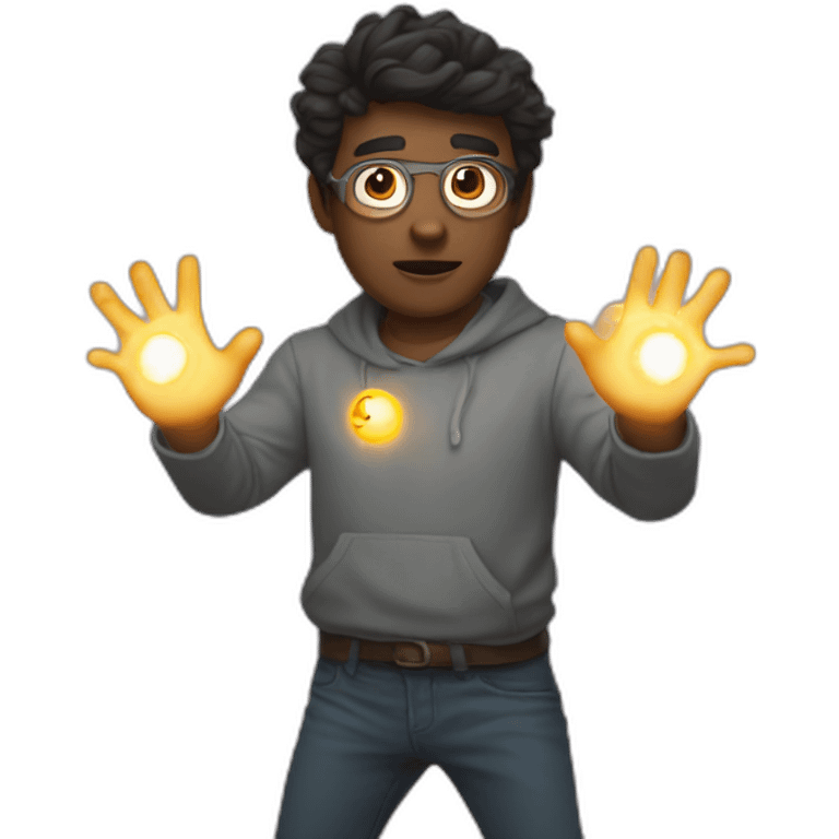 Telekinesis magic emoji