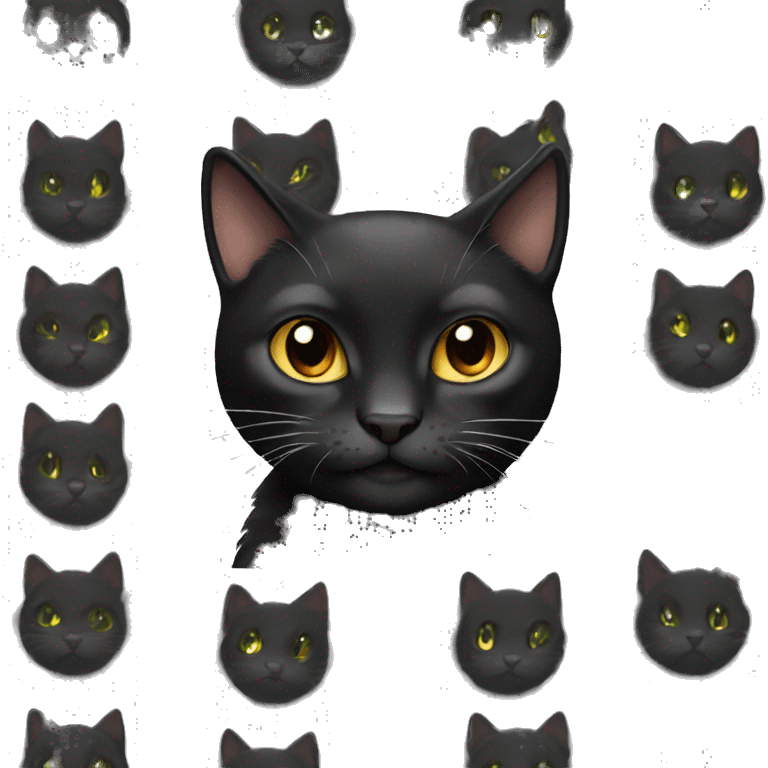 schwarze katze  emoji