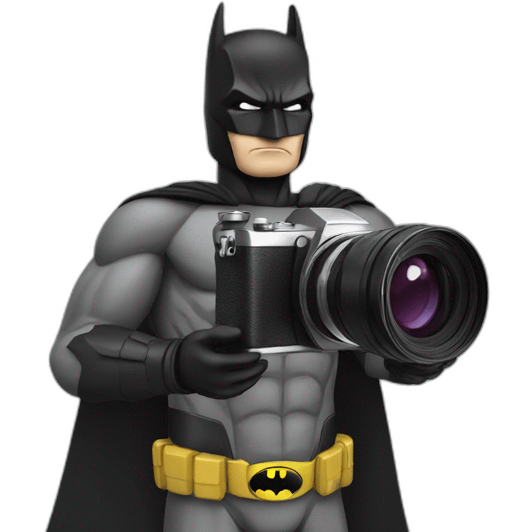 batman with a camera emoji