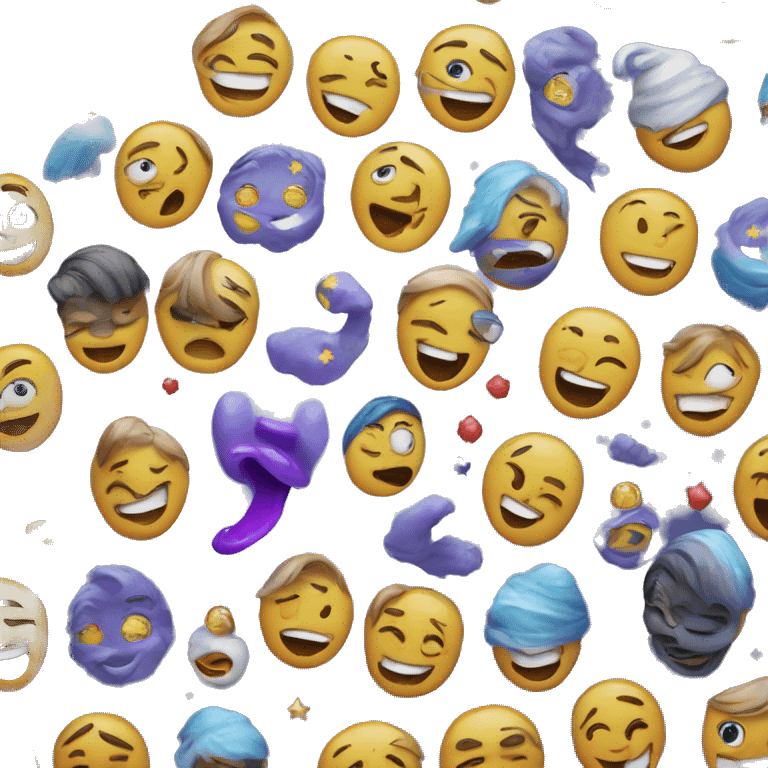 Crea un emoji  sonriente comunicando  galaxia emoji