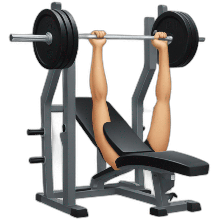 gym weight bench press emoji