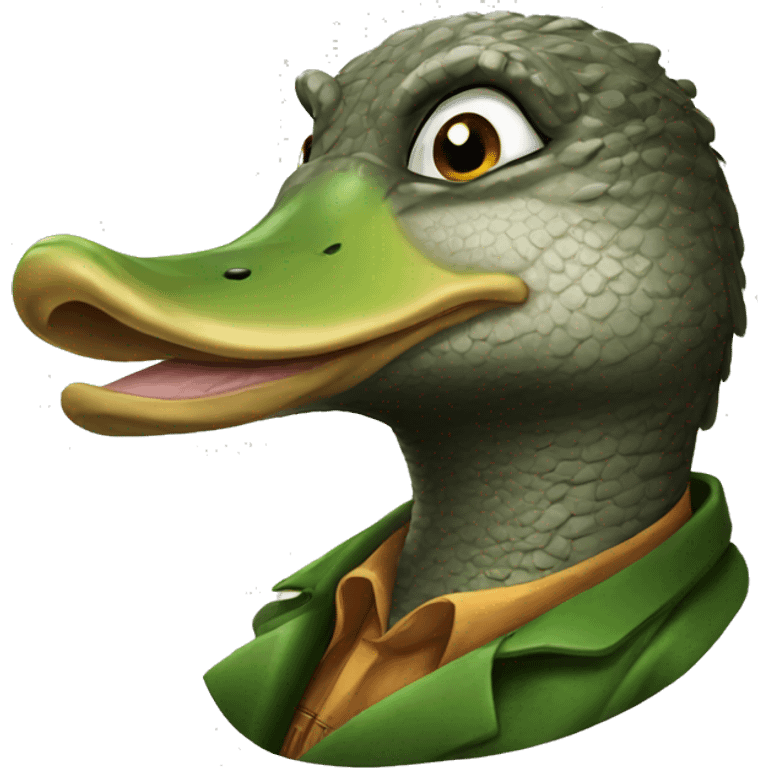 duck crocodile emoji