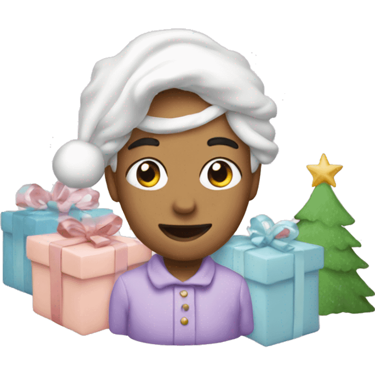 pastel christmas emoji