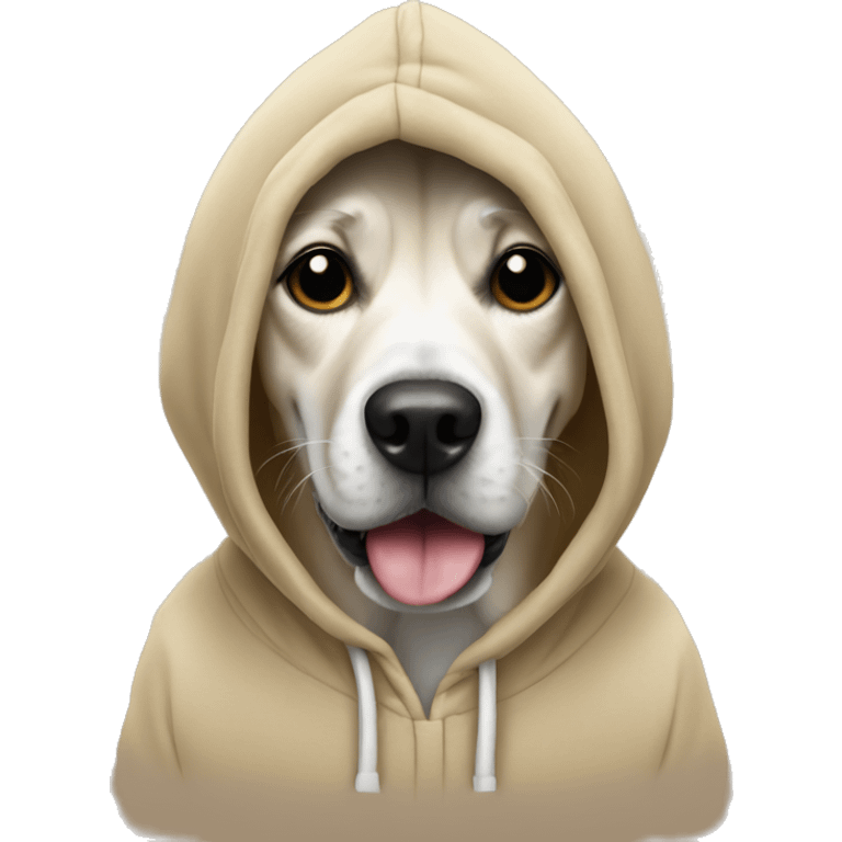 Dog woth hoodie emoji