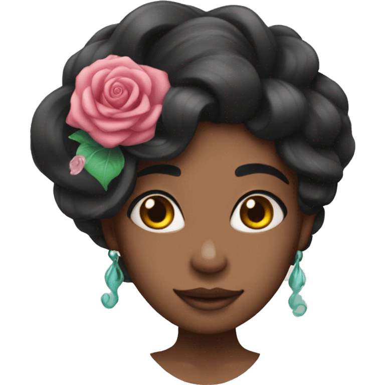 Rosa black mermaid  emoji