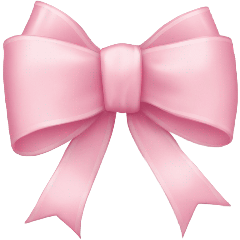 light pink ribbon bow emoji