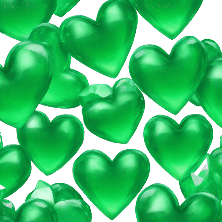 An emerald green heart emoji