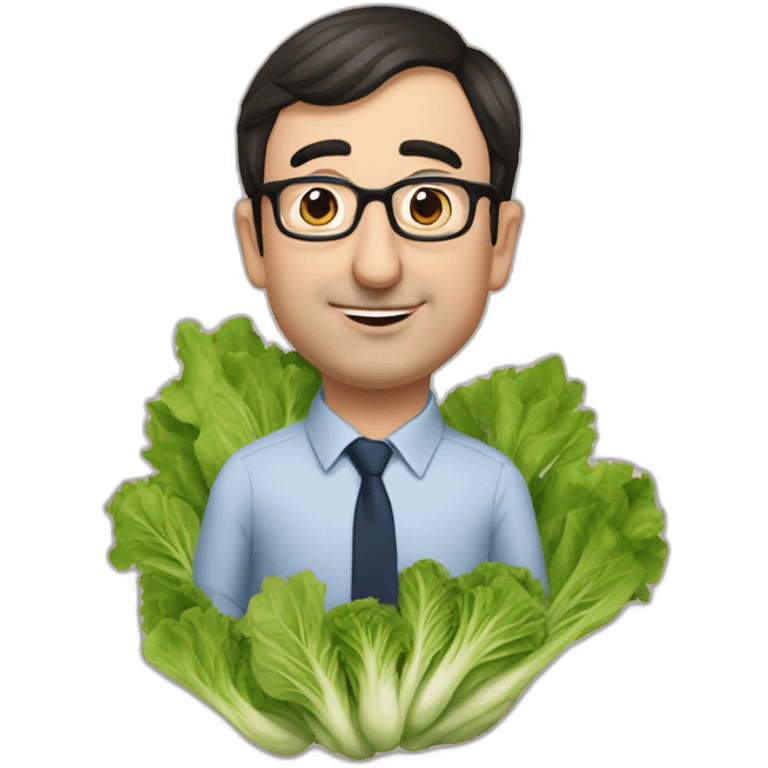 john oliver in love with lettuce emoji