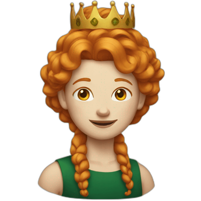 Ginger queen emoji