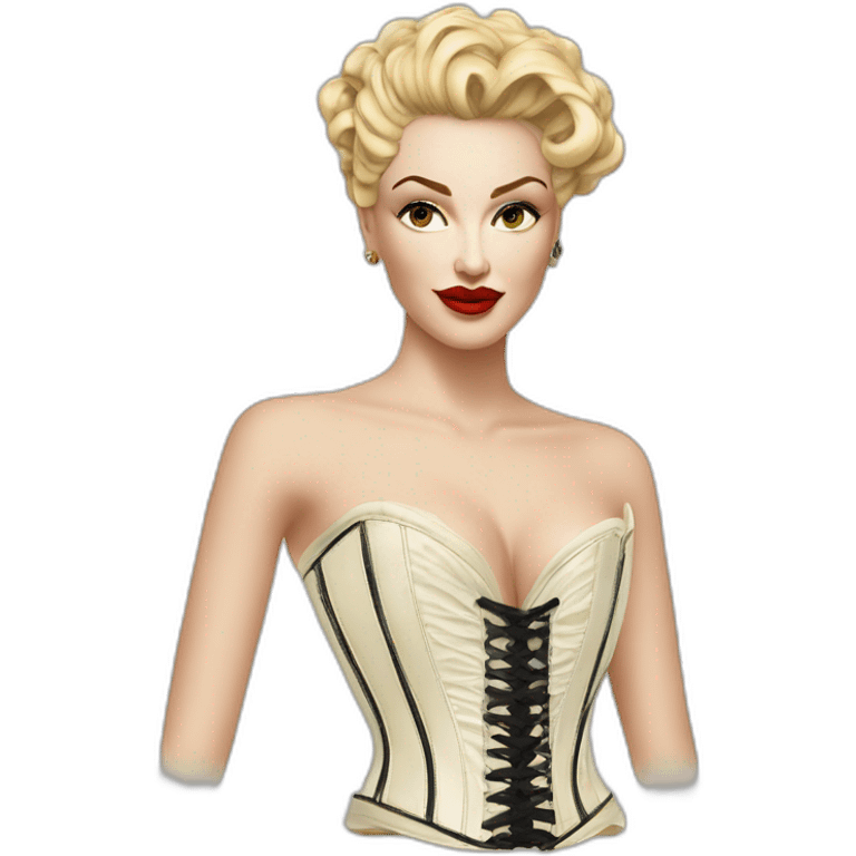 Madonna cone gaultier corset emoji