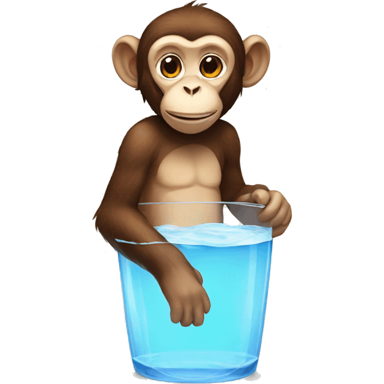 Monkey water  emoji