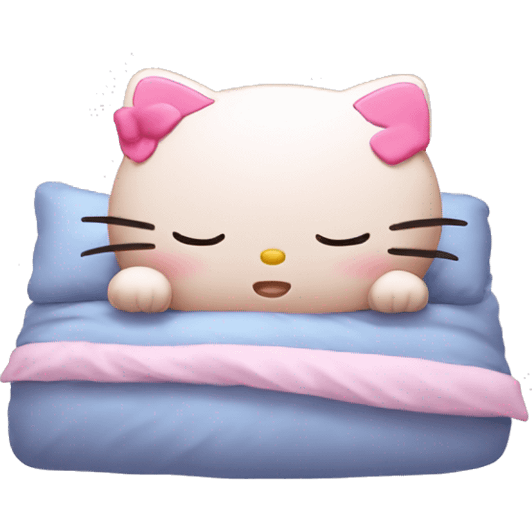 Sleeping hello kitty  emoji