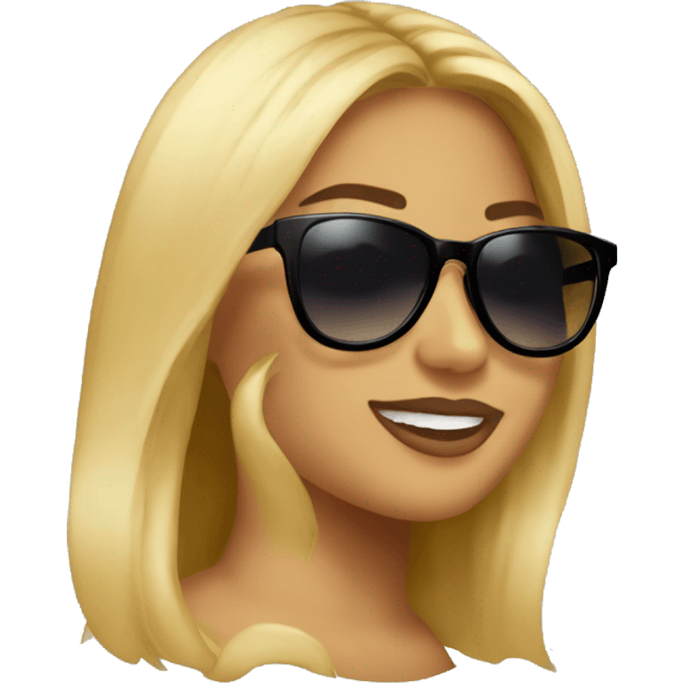 Karol g with sunglasses emoji