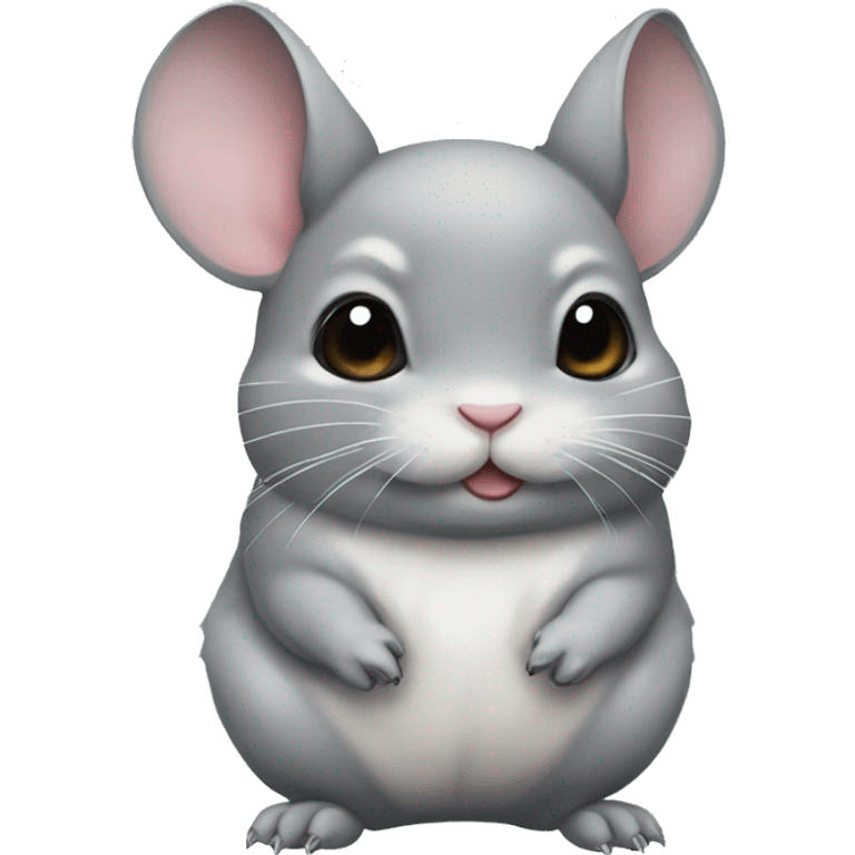 chinchillas with a bow emoji