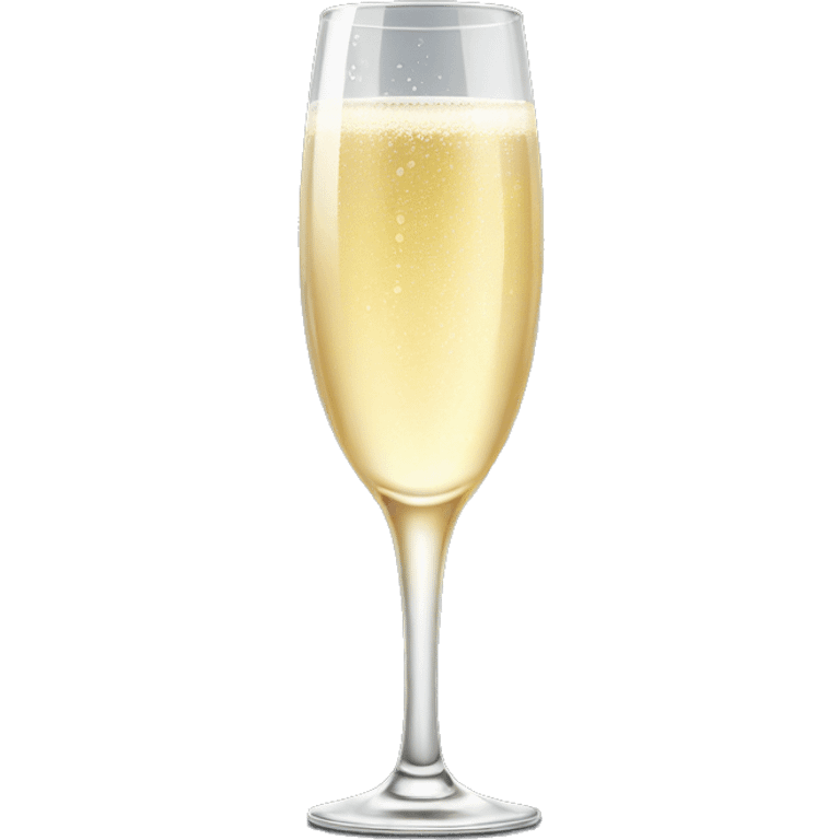 realistic glass of champagne emoji