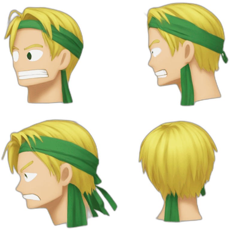 Zoro embrasse Sanji emoji