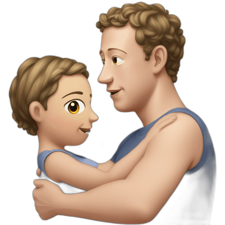 Pregnant Lesbian Mark Zuckerberg emoji