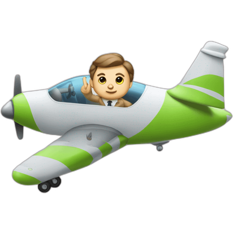 Zelensky fly in pig airplane emoji