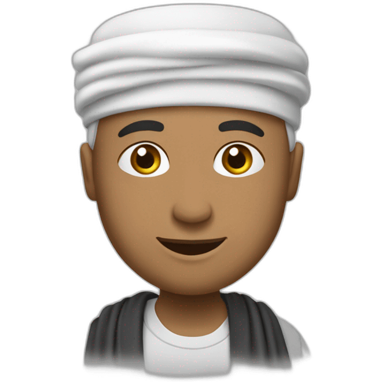 Un musulman qui fait la prière ￼ emoji