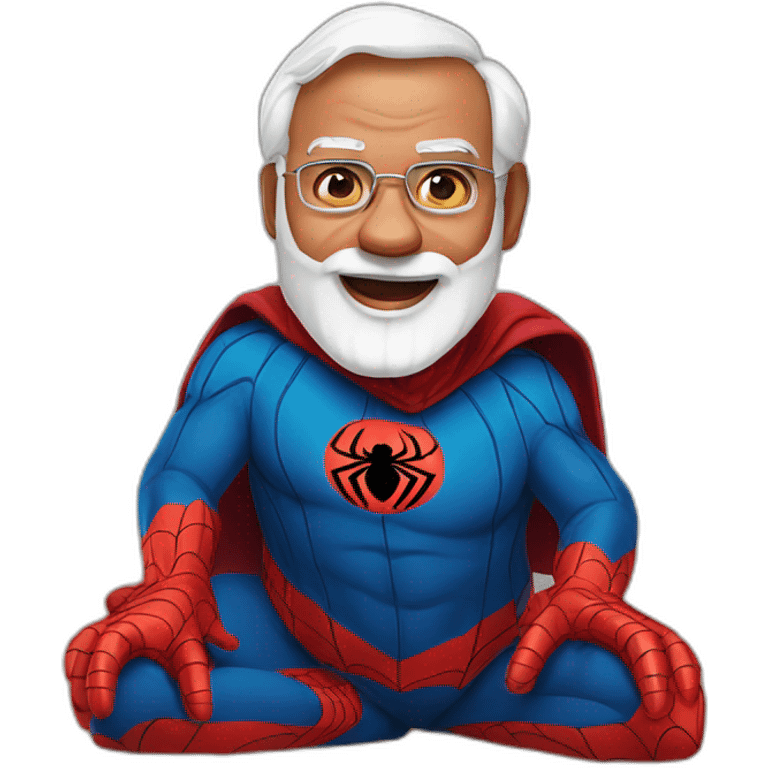 spider-man narendra modi  emoji