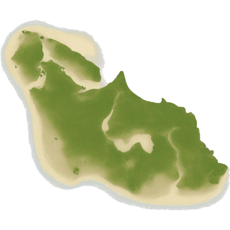 Outline of Nantucket Island, Massachusetts  emoji