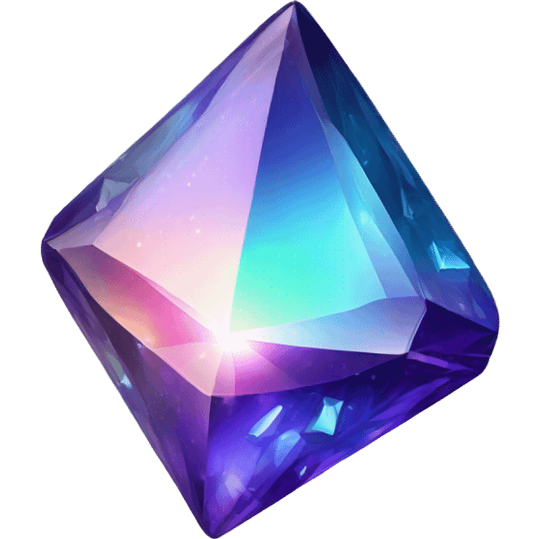 Sparkly glossy jewel toned glass  emoji