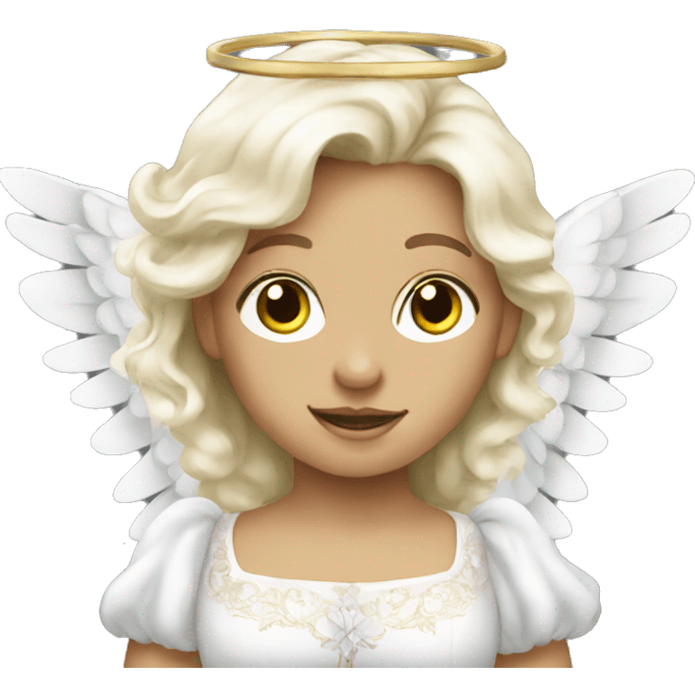 white Victorian Angel emoji