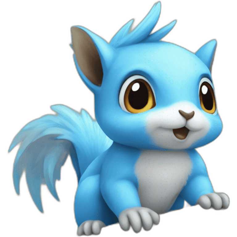 crazy funny stupid Articuno pokemon baby's realistic squirrel emoji