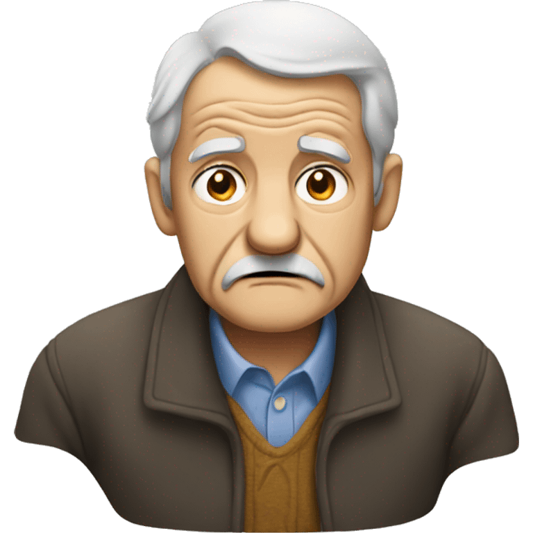 Disappointed old man emoji