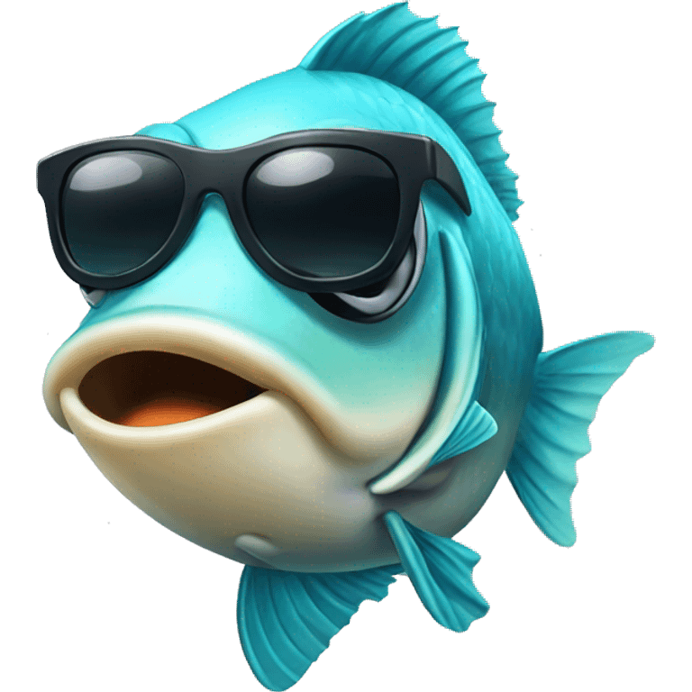 fish with sunglasses emoji