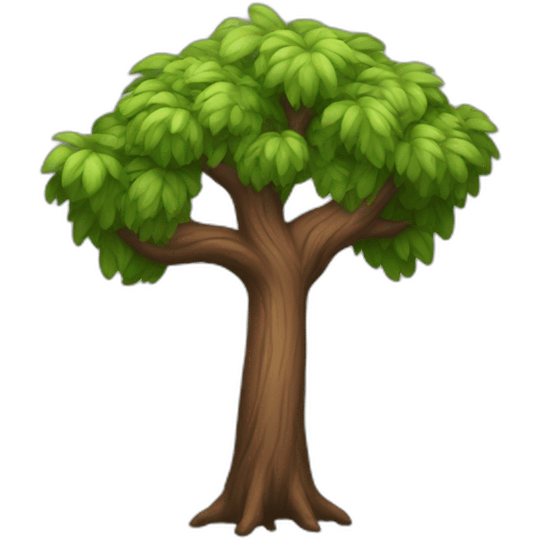 Muscular tree emoji