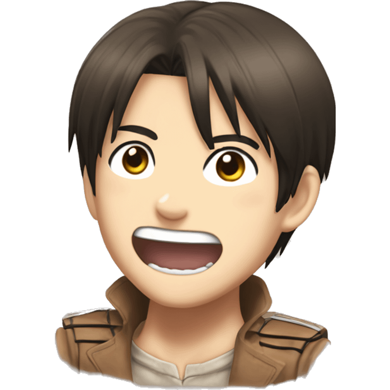 Happy Eren Yeager from Attack on titan emoji