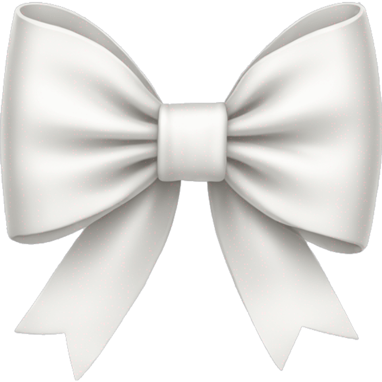 Cute white bow emoji