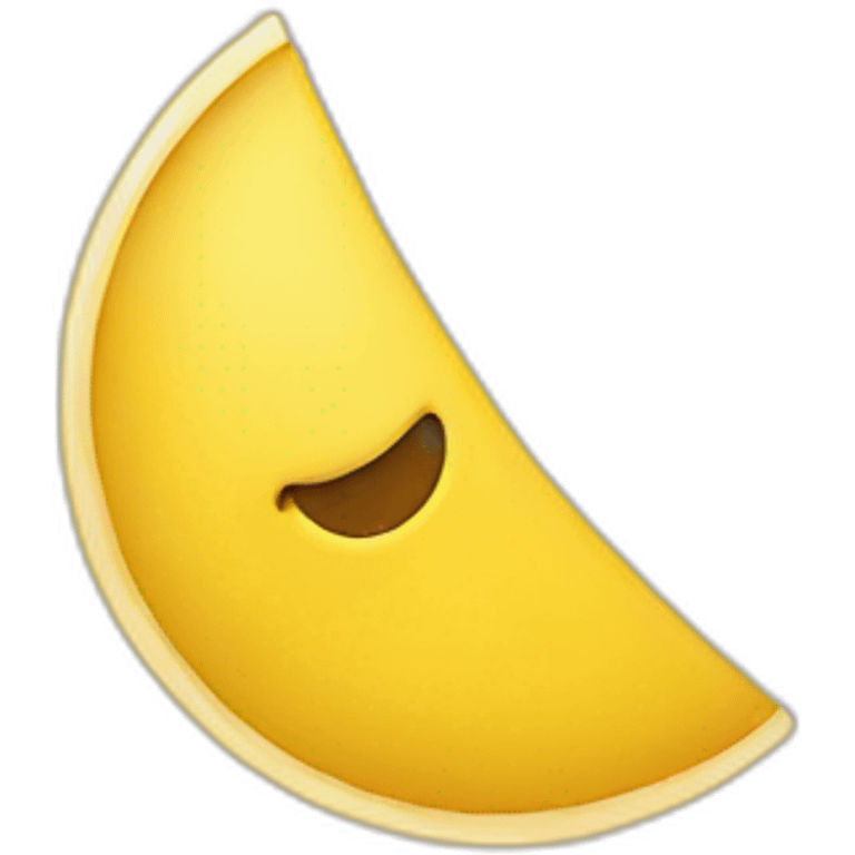 half moon shaped yellow necklace  emoji