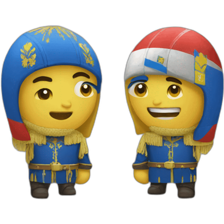 Russia vs ukraine emoji