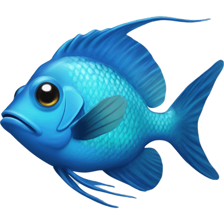 Blue reef fish emoji