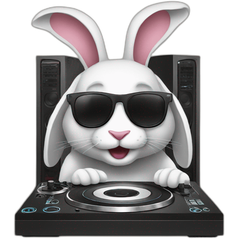 Dj rabbit emoji